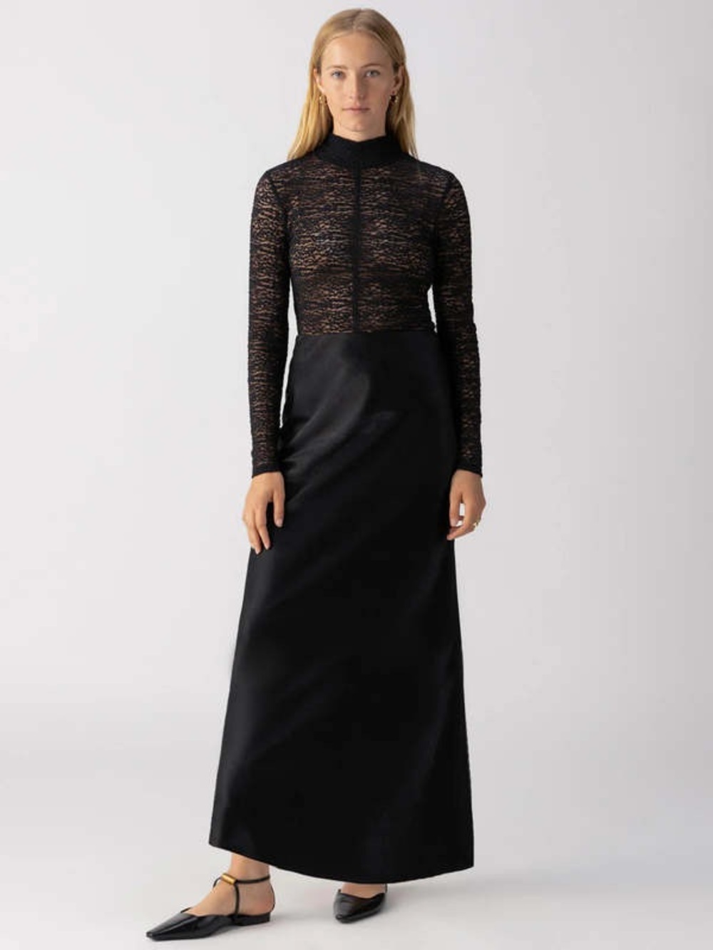 🌼SANCTUARY🌼 Everyday Black Satin Maxi Skirt